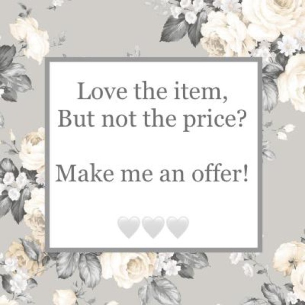 I’m always open to reasonable offers! ☺️